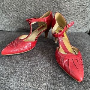 ECCO Red Leather shoes